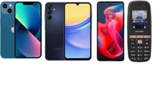 Comparação de celulares para idosos: modelos simples e modernos lado a lado