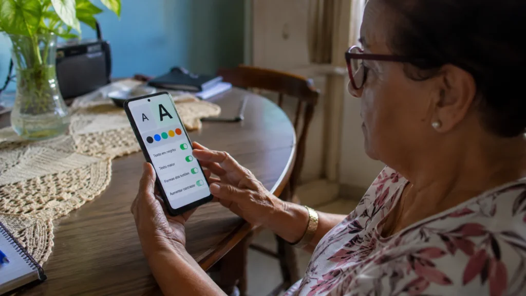 celulares para idosos 2026 com acessibilidade ativada
