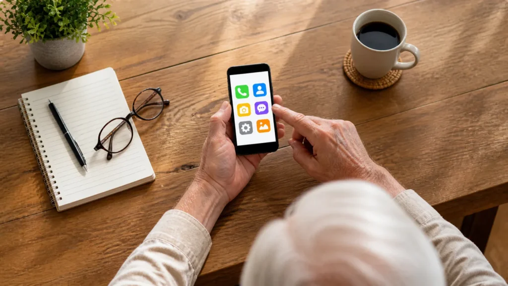 usando aplicativos para idosos no celular passo a passo